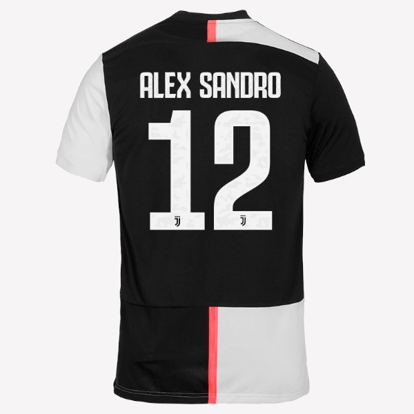 Camiseta Juventus NO.12 Alex Sangro Primera equipo 2019-20 Blanco Negro